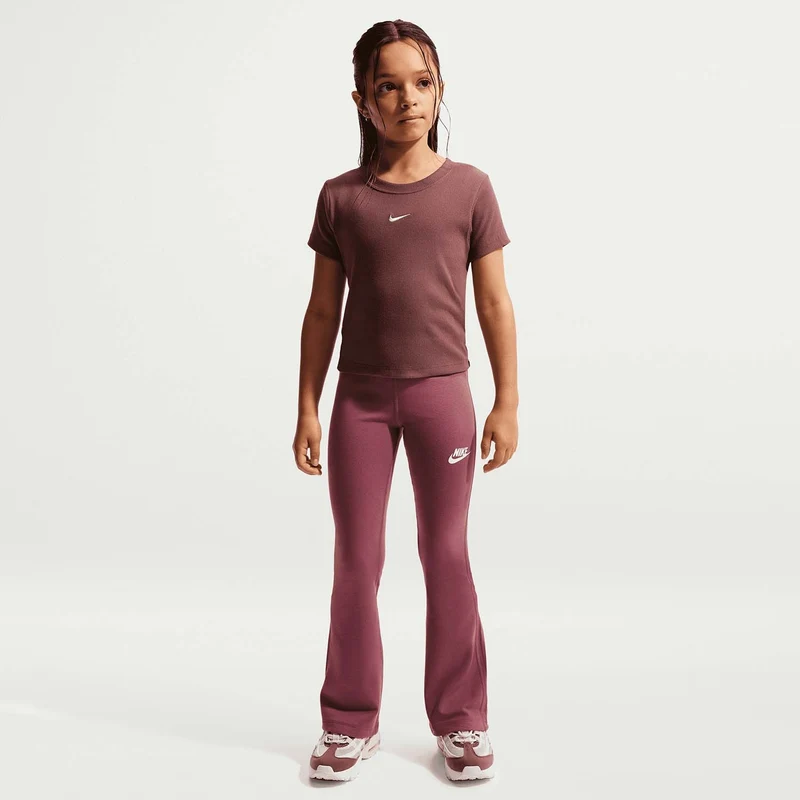 sportswear classics Legging met hoge taille en wijde pijpen
