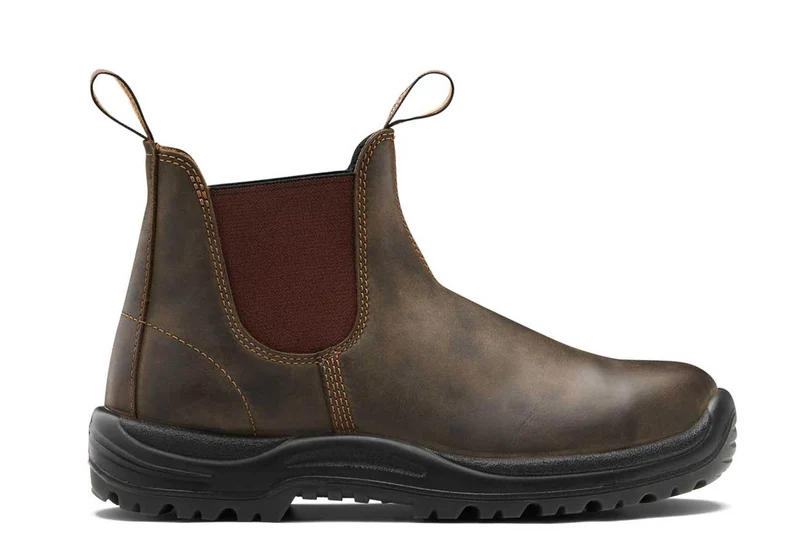 Blundstone Unisex 196 Xtreme Safety Series Premium leren laars | Waxy Rustic Brown