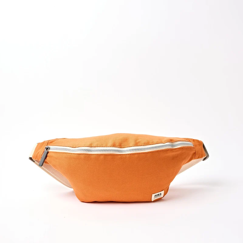 ROKA Mill Hill Crossbodytas van katoen canvas | Verbrand oranje
