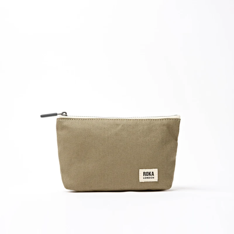 ROKA Maida Vale Klein Katoenen Canvas Tasje | Taupe