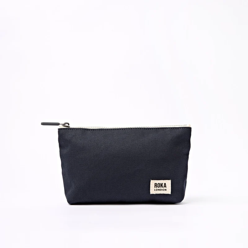 ROKA Maida Vale Klein Katoenen Canvas Tasje | Rookgrijs