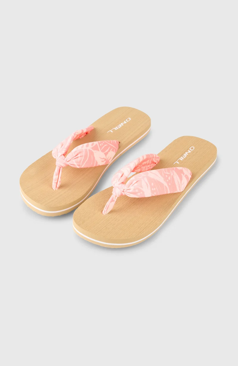 Ditsy Sun slippers | Peach Island Sky