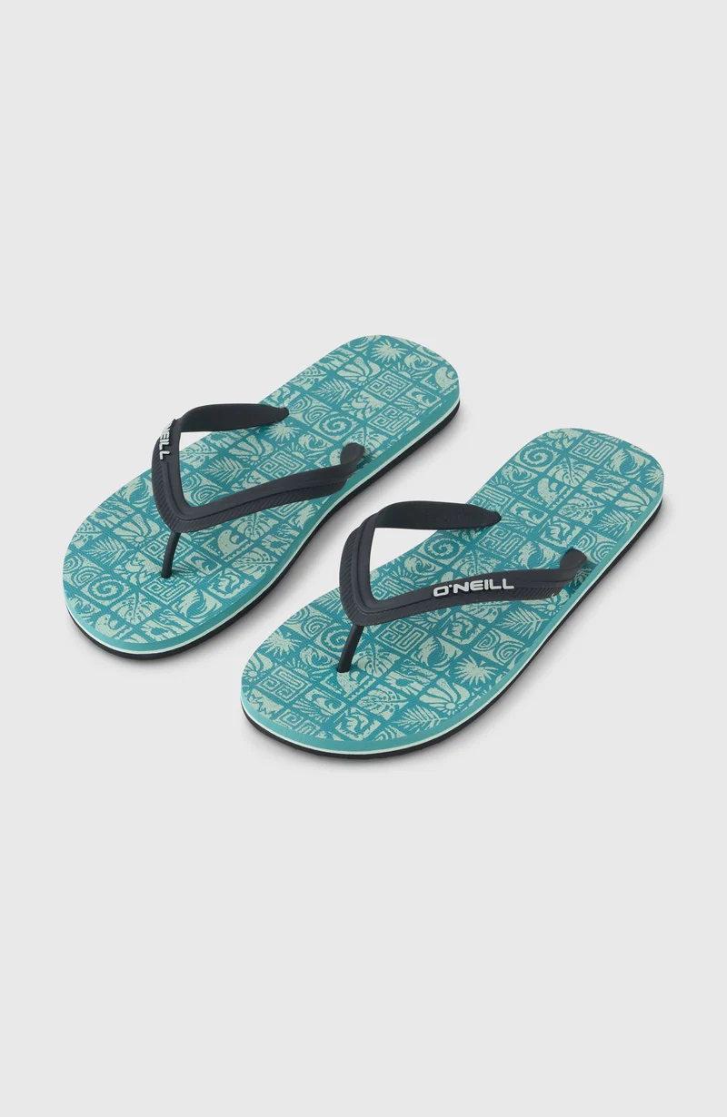 Profile Graphic slippers | Blue Bricks