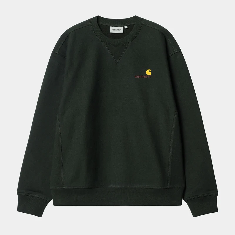 Carhartt WIP HEREN American Script Sweatshirt - Donker cederhout