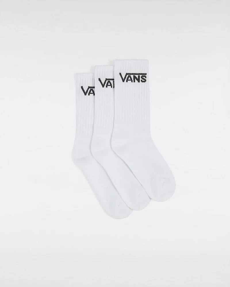 VANS Klassieke kindersokken met ronde hals (3 paar) - Wit