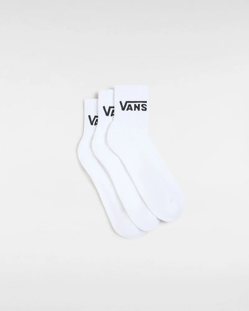 VANS Klassieke herensokken met bemanning (3 paar) - Wit