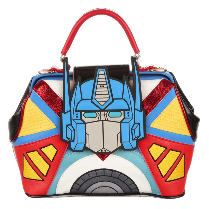 Irregular Choice DAMES Transformers Optimus Prime Tas - Zilver / Rood
