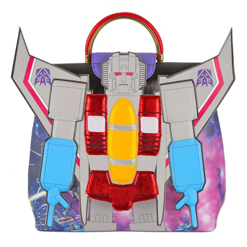 Irregular Choice DAMES Transformers Scheming Starscream Tas - Zilver / Rood