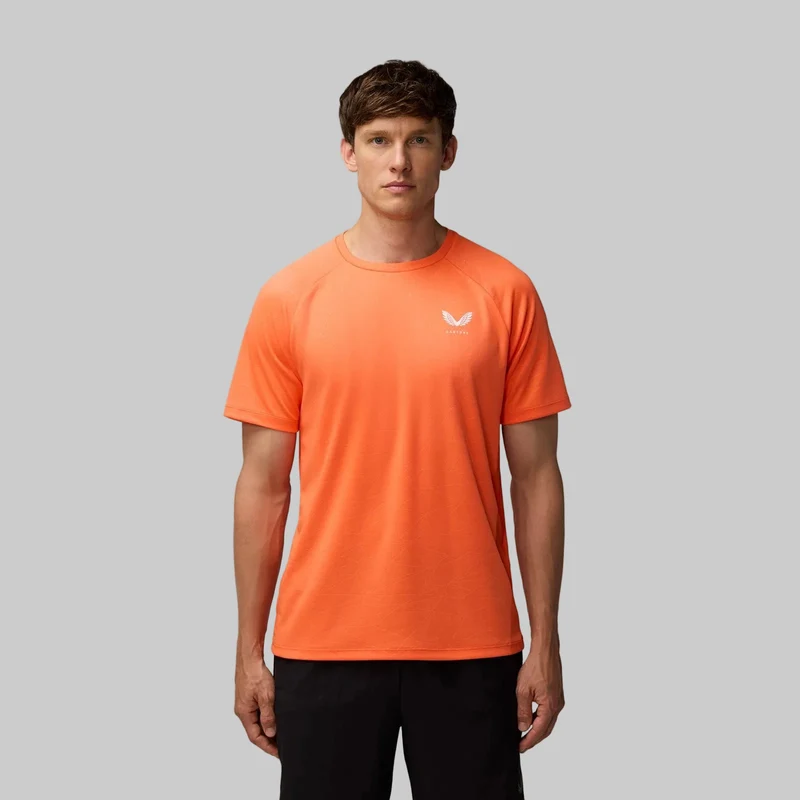 Castore Adapt Training T-shirt voor heren | Feloranje middengrijs