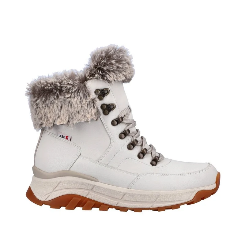 Rieker R-Tex Wol Gevoerde Thermische Leren Modelaarzen Voor Dames - Wit