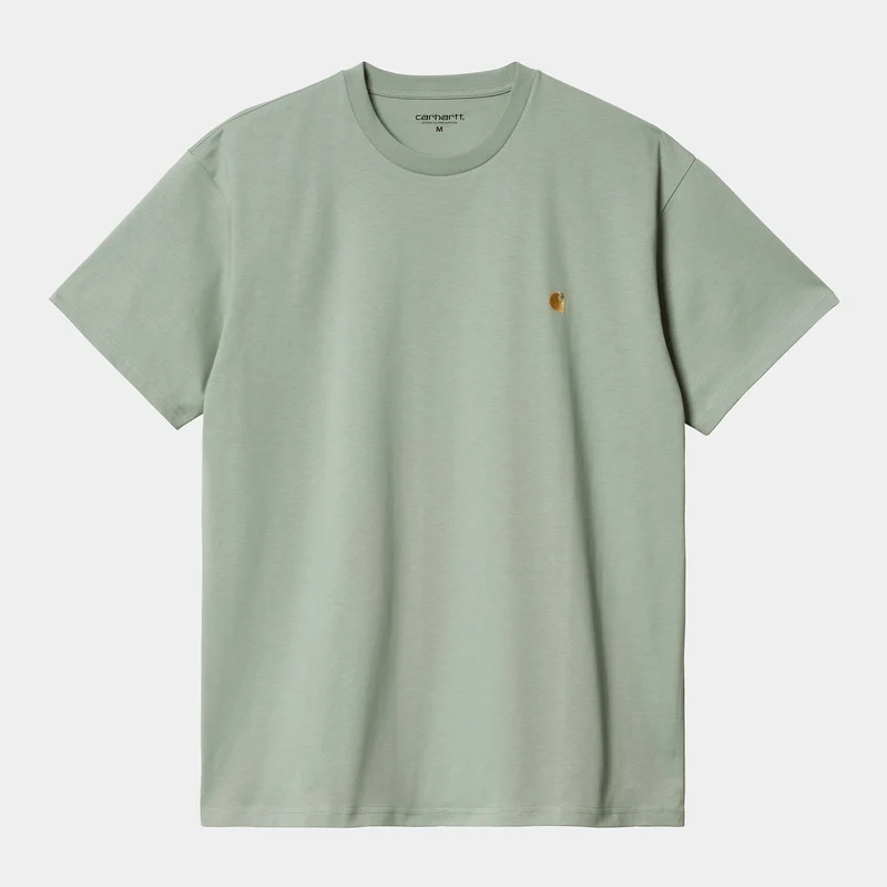 Carhartt WIP Heren Chase T-shirt met korte mouwen - Glazig Teal