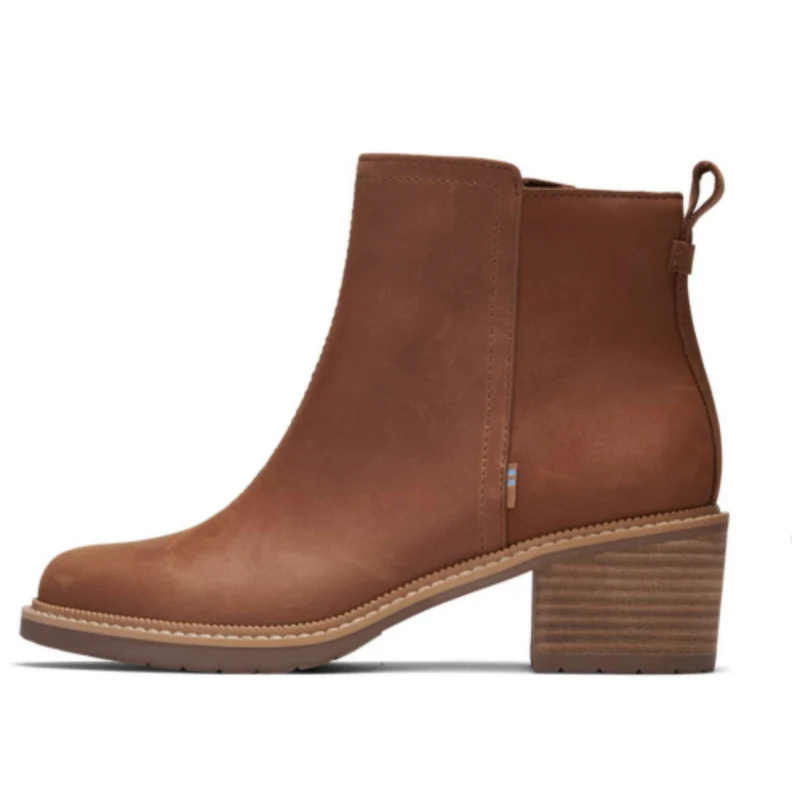 Toms - Marina Way Leer Chelsea Laars - Tan