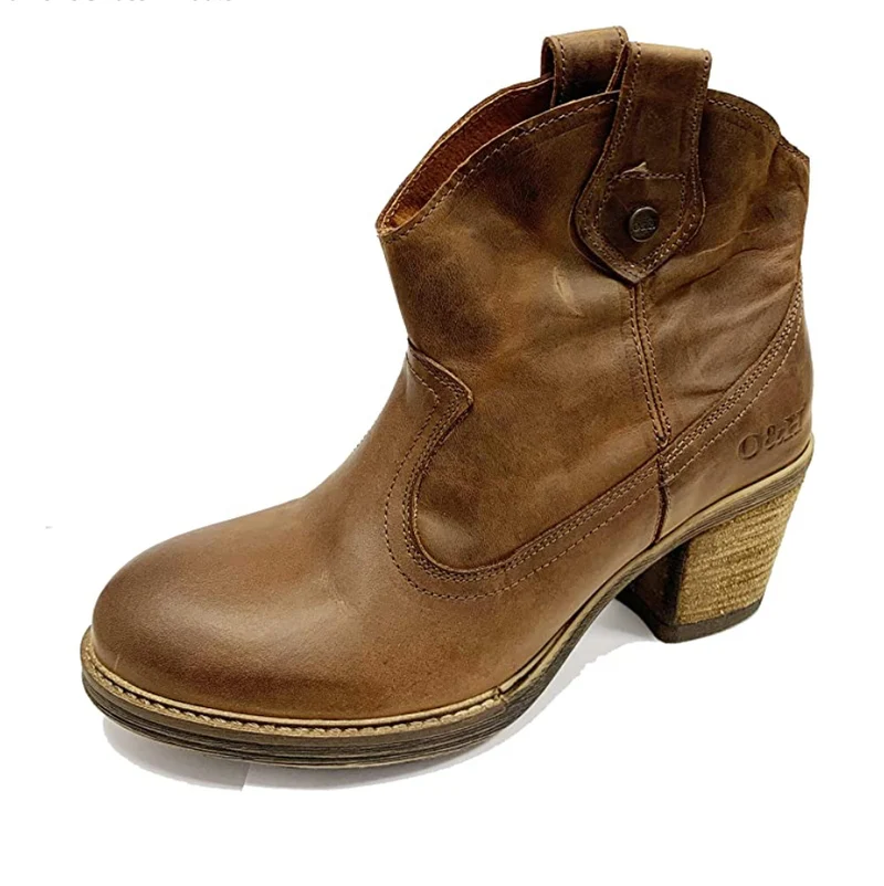 Oak & Hyde Westwood-enkellaarzen voor dames - bruin