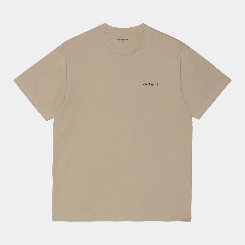 Carhartt WIP T-shirt met korte mouwen voor heren met scriptborduurwerk - Muur