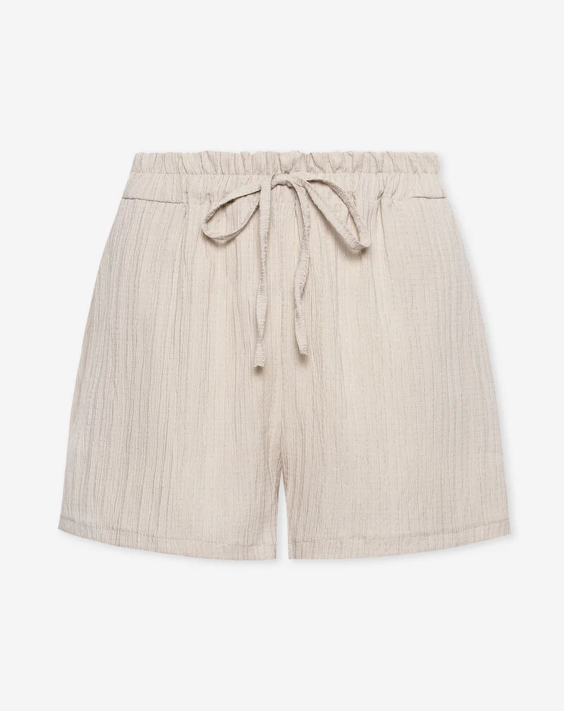 MIMMI STRUCTURE SHORTS BEIGE