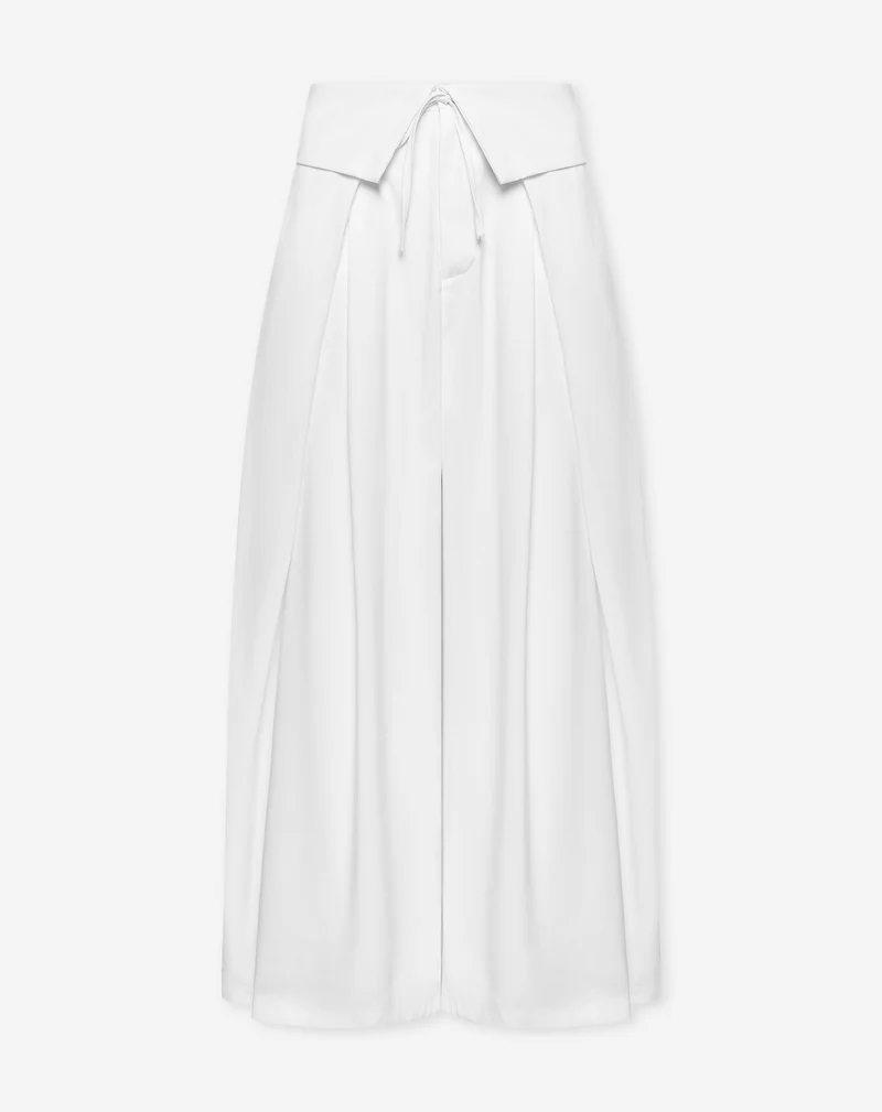 YASMIN OVERLAP PANTALON TALL WIT
