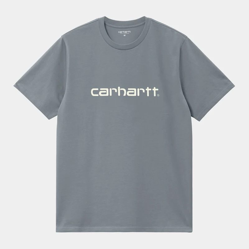 Carhartt WIP Heren Script T-shirt met korte mouwen - Dove Grey / Wax