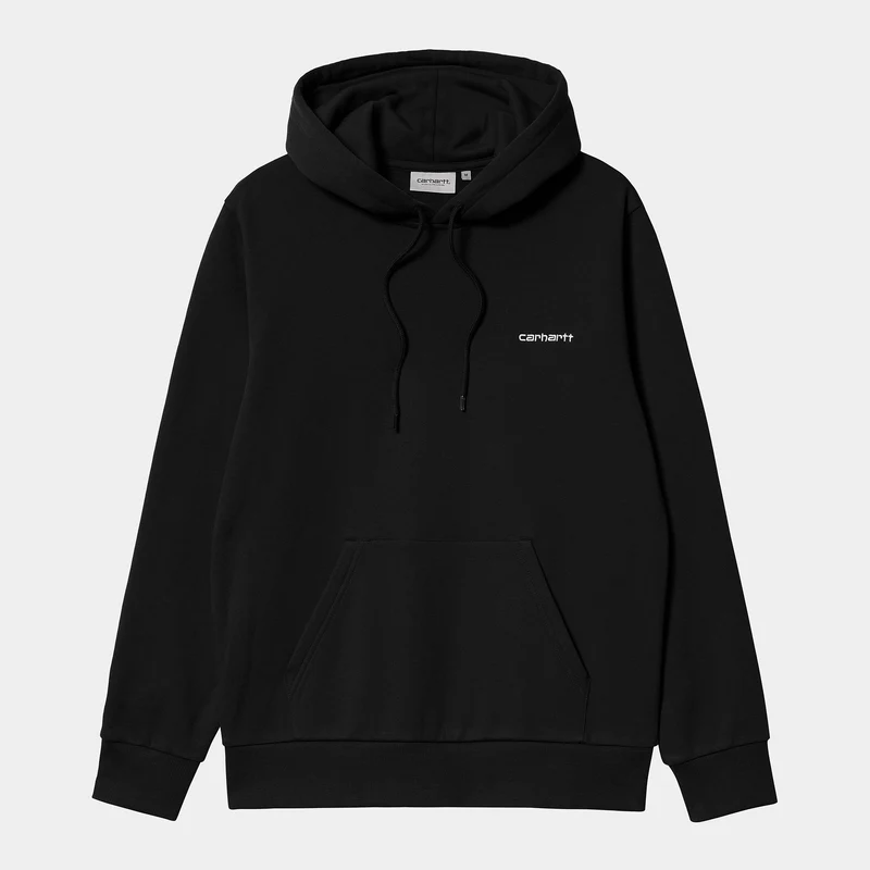 Carhartt WIP Heren hoodie met scriptborduurwerk - zwart