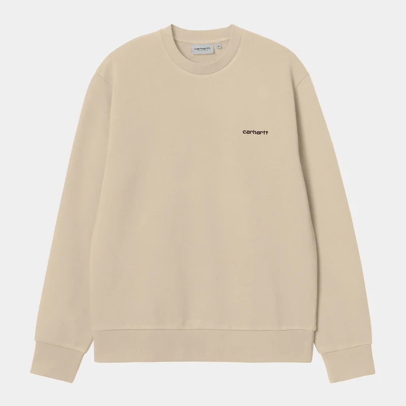 Carhartt WIP Heren sweattop met scriptborduurwerk - muur