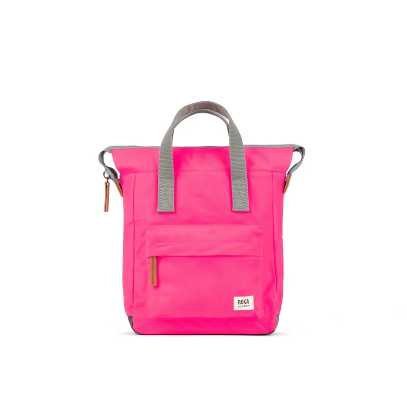 ROKA Bantry B Neonroze kleine tas van gerecycled nylon