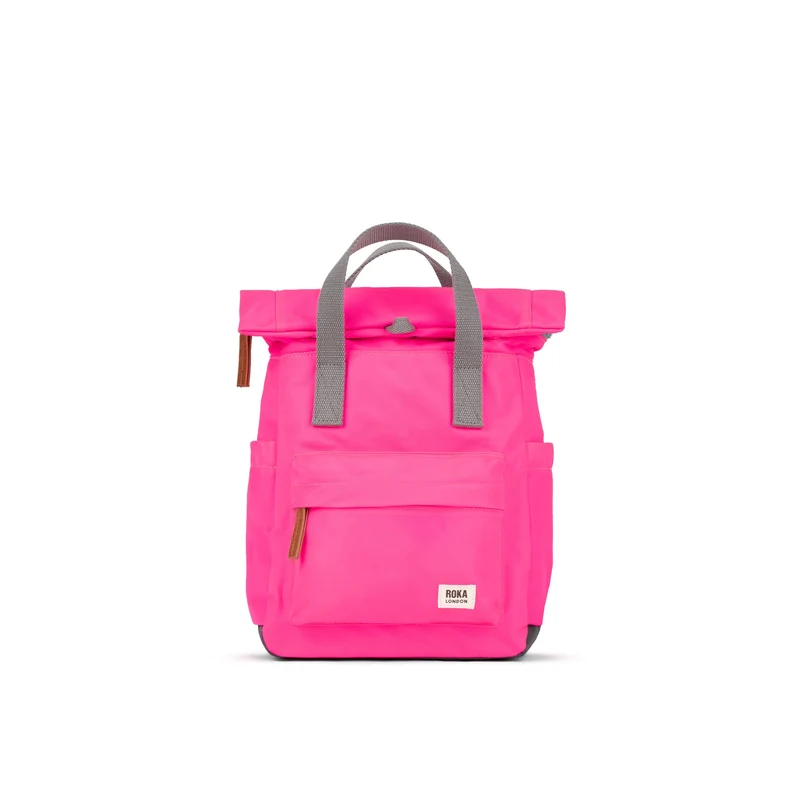 ROKA Canfield B Neonroze kleine tas van gerecycled nylon