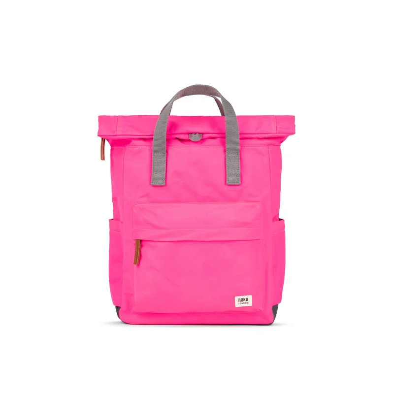 ROKA Canfield B Neonroze middelgrote tas van gerecycled nylon