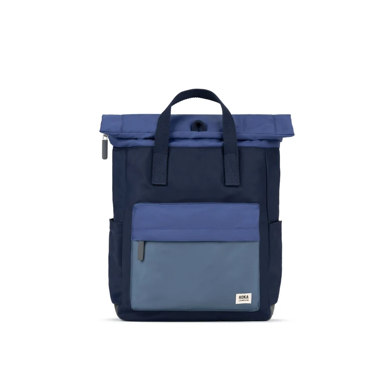 ROKA Canfield B Indigo Tonal Medium Gerecyclede Nylon Tas