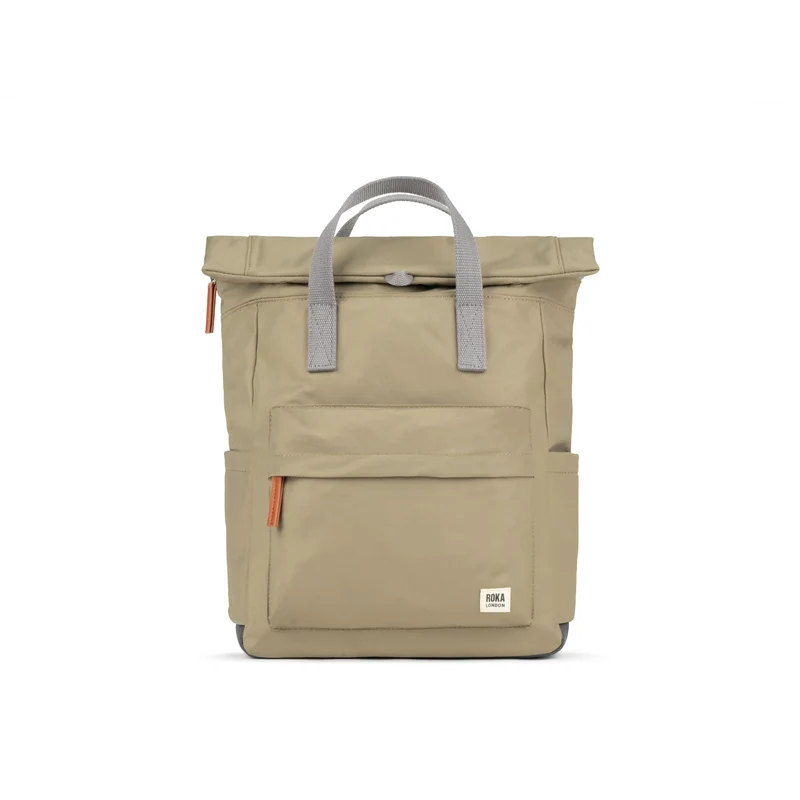 ROKA Canfield B Taupe Medium Tas van gerecycled nylon