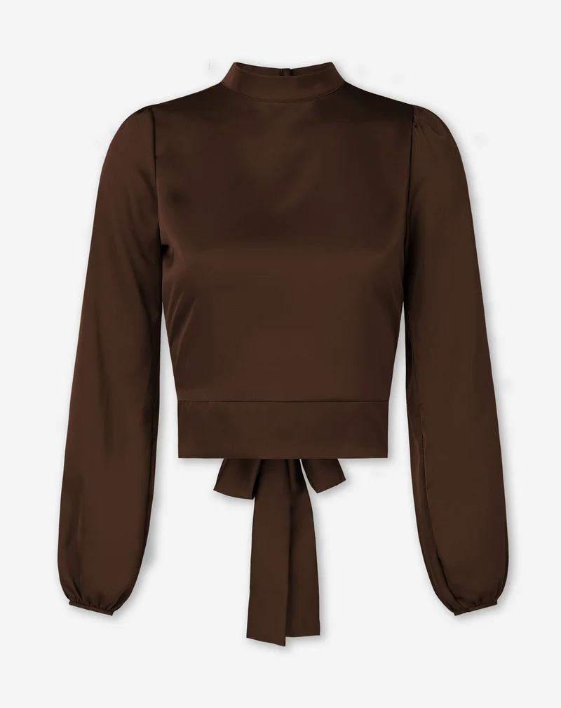 SATIN BOW TOP BRUIN