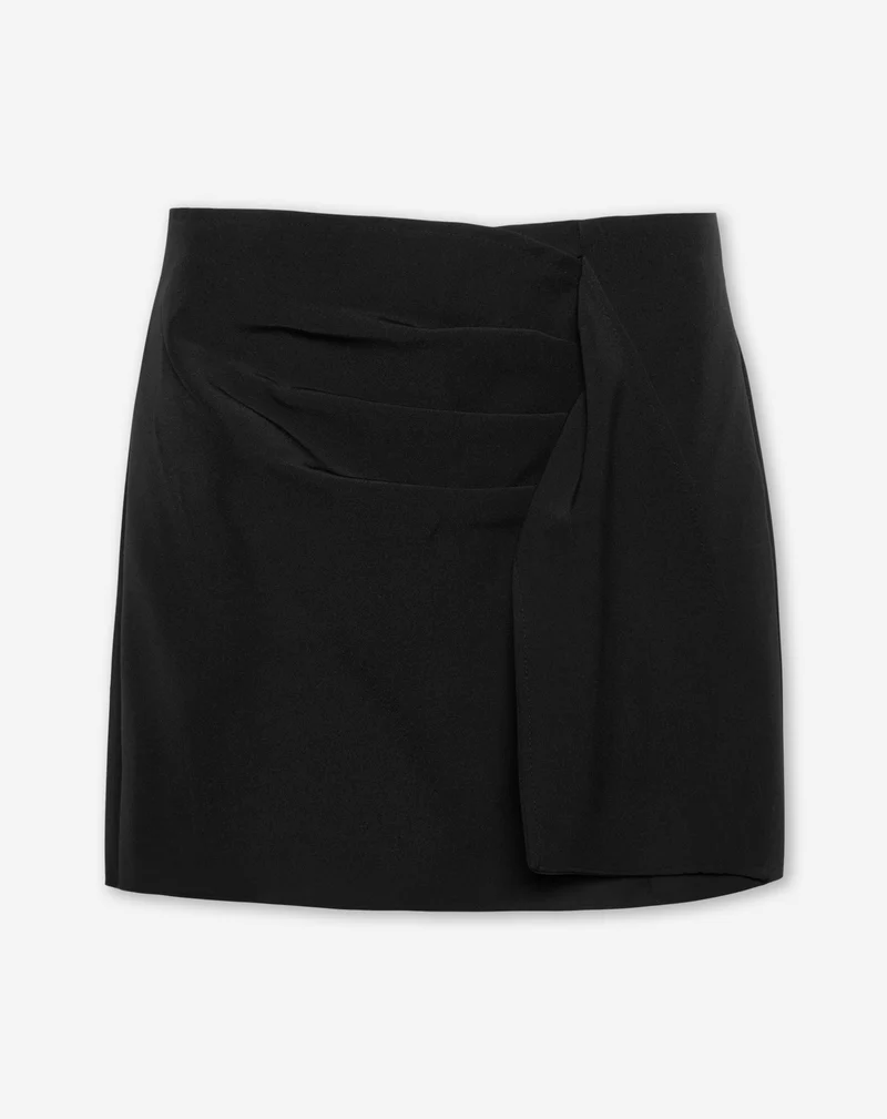 ELSIE FLAP SKORT ZWART