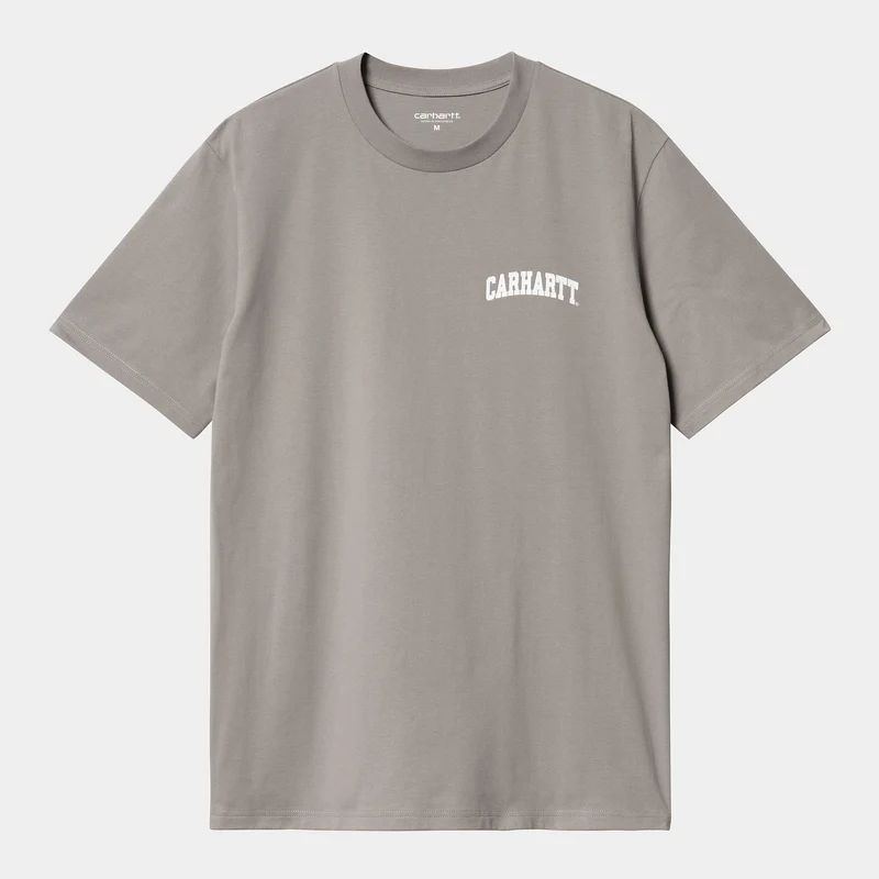 Carhartt WIP Universiteit Script T-shirt voor heren - Mistig grijs