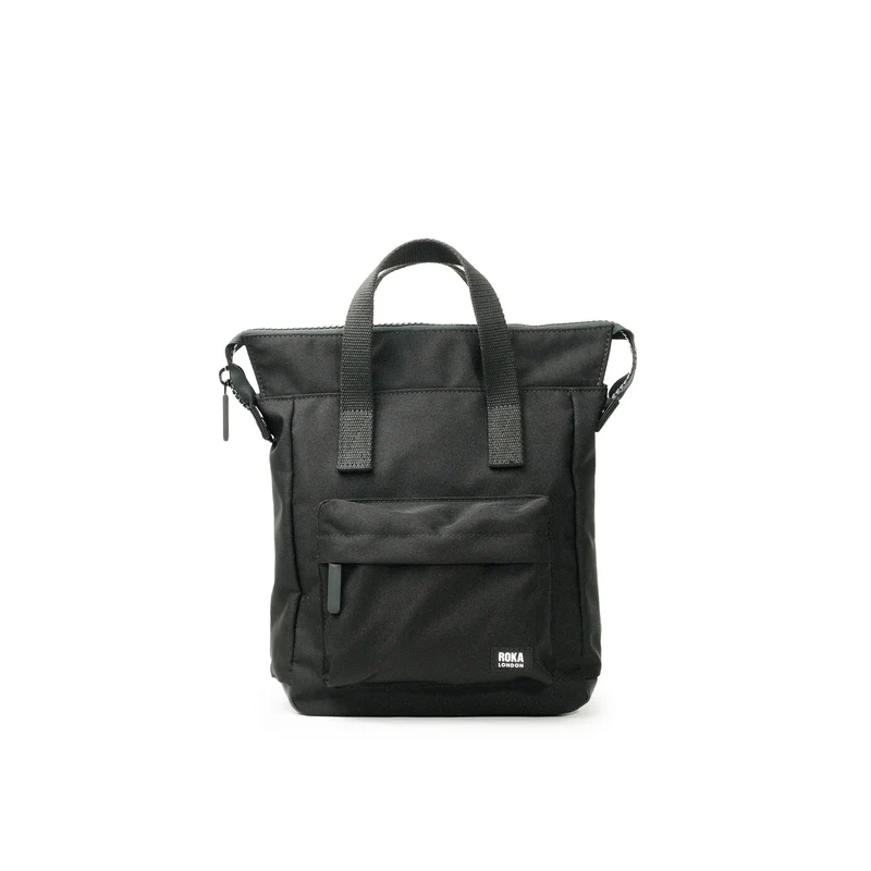 ROKA Helemaal zwart Bantry B Ash Kleine Tas van Gerecycled Canvas