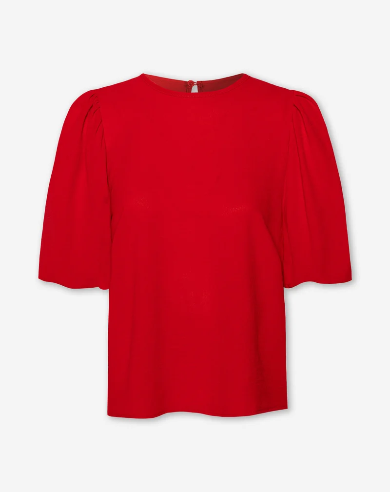 JULIE PUFF SLEEVE TOP ROOD