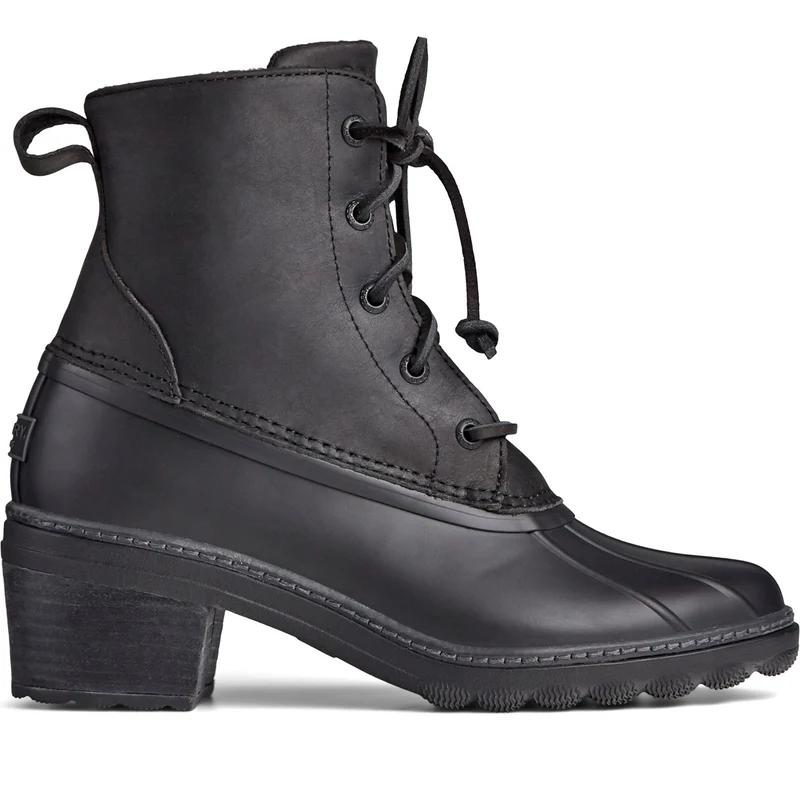 Sperry Mode-enkellaarzen voor dames met zoutwaterhak - zwart