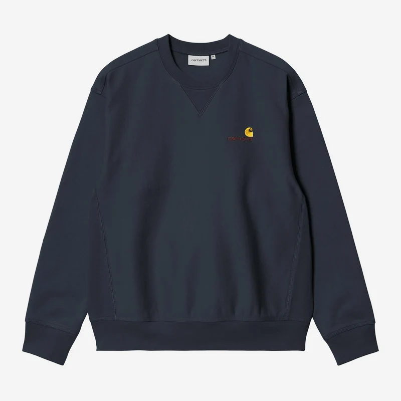 Carhartt WIP HEREN American Script Sweatshirt | Deep Night