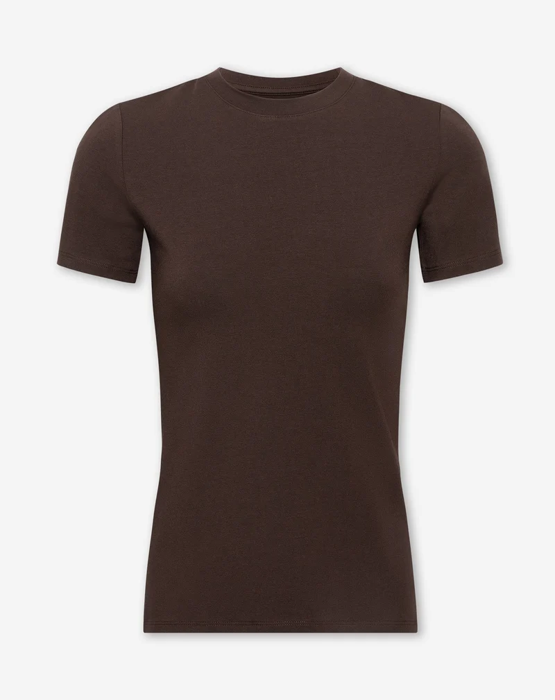 BASIC SHORT SLEEVE FITTED TOP BRUIN