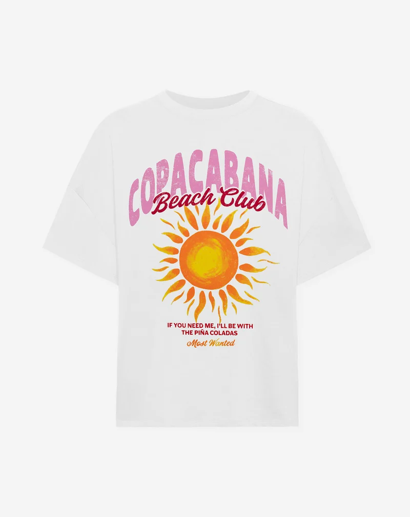 COPACABANA OVERSIZED TEE CRÈME