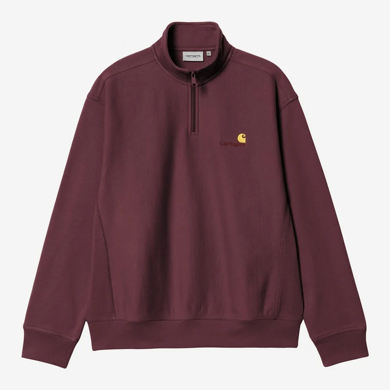 Carhartt WIP Heren halve rits American Script Sweatshirt | Rondo