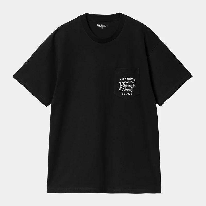 Carhartt WIP Heren Fragments Pocket T-shirt | Zwart