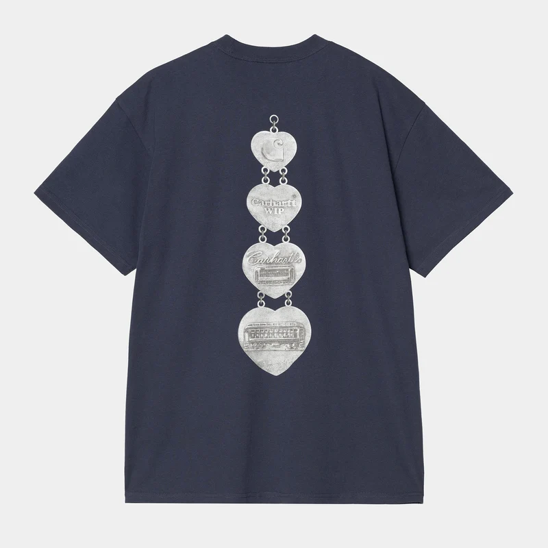 Carhartt WIP Heren Hartt Chain T-shirt | Blauw