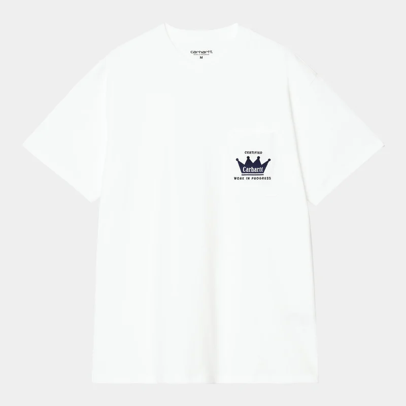 Carhartt WIP Heren Crown Pocket T-shirt | Wit