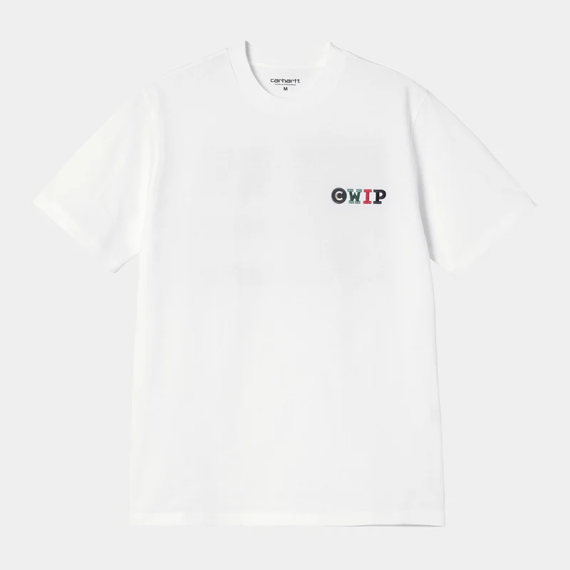 Carhartt WIP Heren Vlaggen T-shirt | Wit