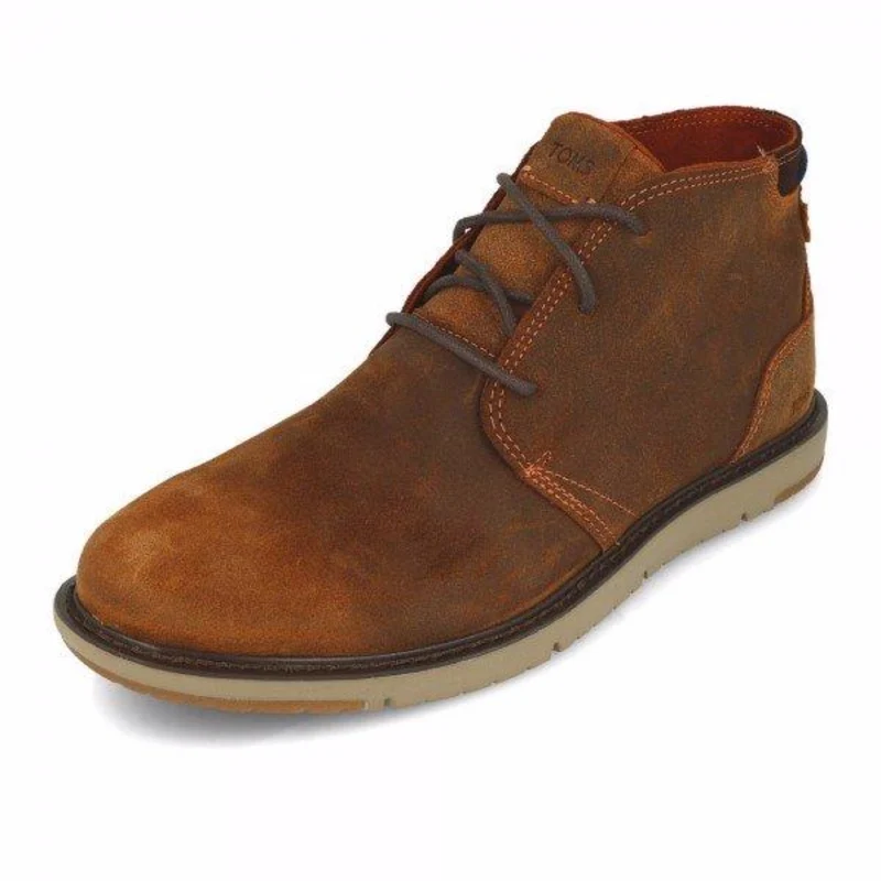 TOMS Heren Navi distressed leer Chelsea Laarzen - Bruin