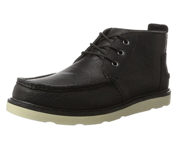 TOMS Chukka leren herenlaarzen - zwart