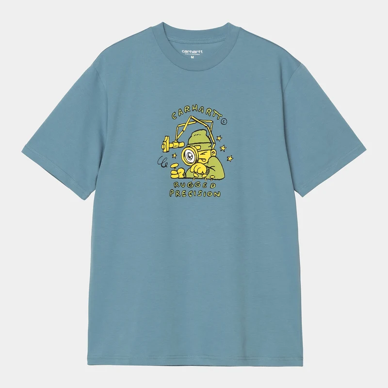 Carhartt WIP Heren Precision Work T-shirt | Kleiblauw