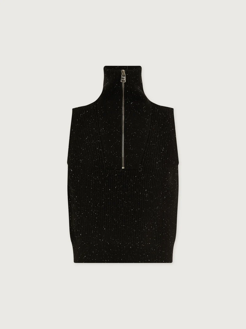 Hally Half Zip Rib Vest