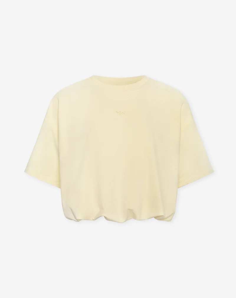 BUBBLE HEM SWEAT TOP BOTERGEEL