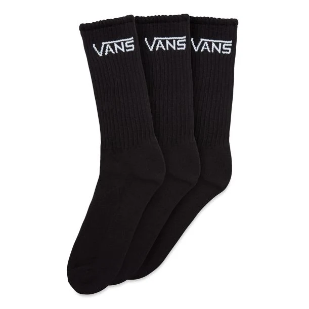 VANS Klassieke herensokken met ronde hals (3 stuks) - Zwart