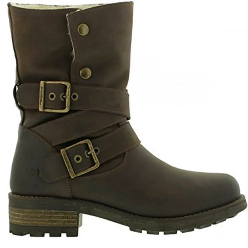 Oak & Hyde Womens Bridge Demi bont gevoerde leren laarzen