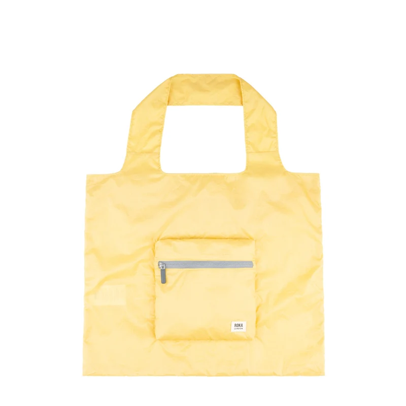 ROKA Borough Medium Gerecycled Nylon Ripstop Tas - Citroen